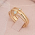 14kt Gold Solitaire Natural Diamond Ring